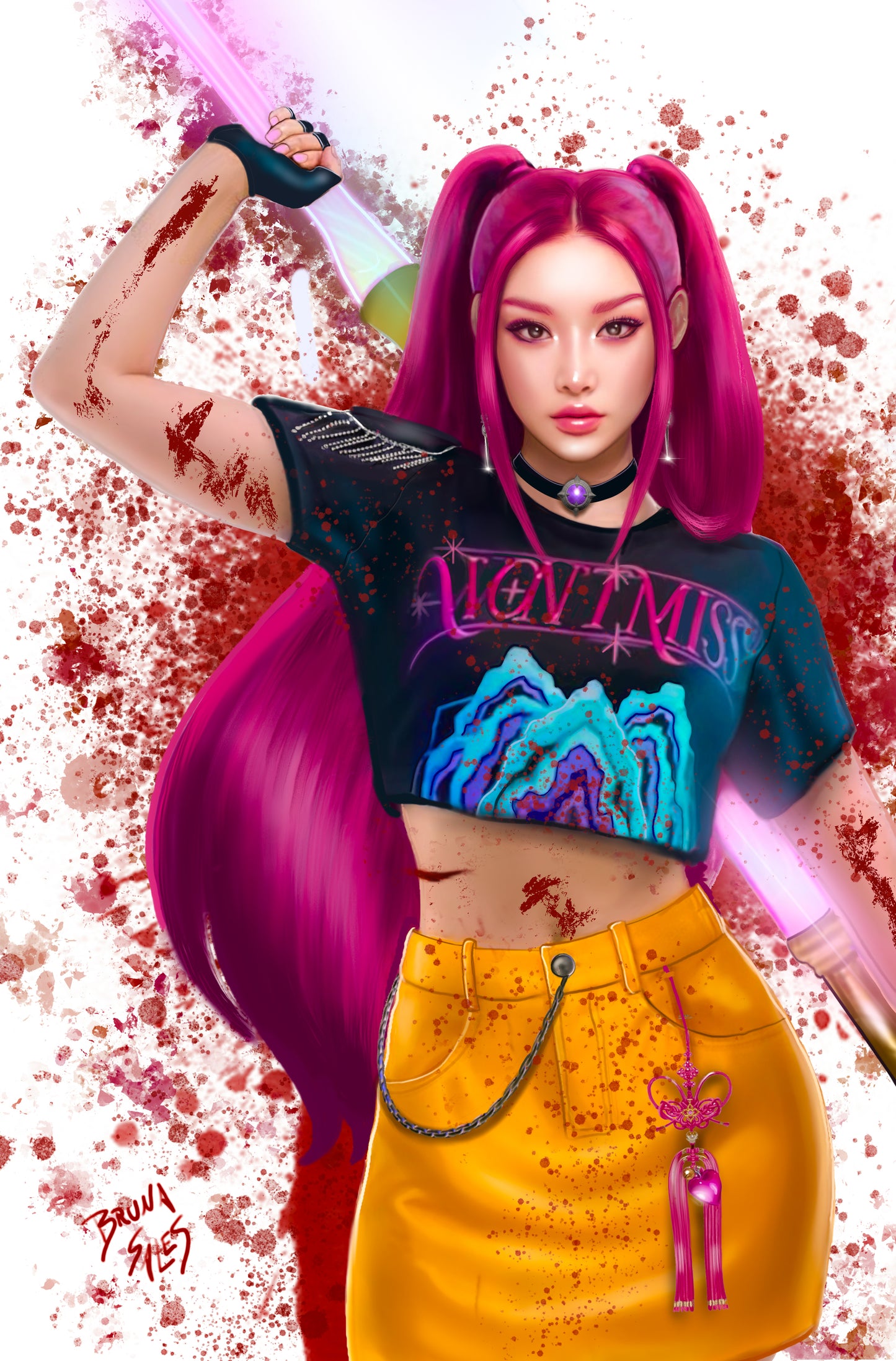 NYCC Battle Damage KPop Pin Up Artbook LTD 30