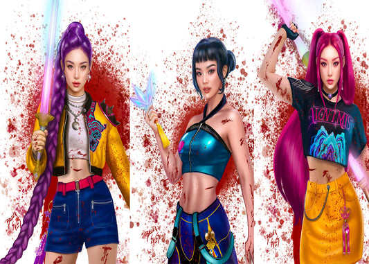 NYCC Battle Damage KPop Pin Up Artbook LTD 30