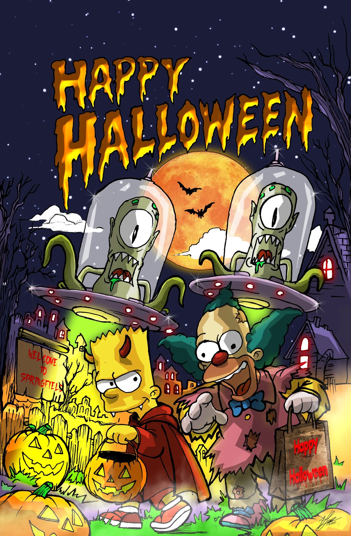 Set: Foil and trade Welcome to Springfield NYCC Exclusive LTD 60